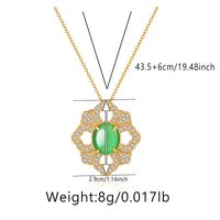 Elegant Heart Shape Copper Plating Inlay Zircon Pendant Necklace sku image 30