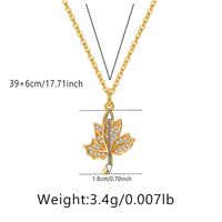 Elegant Heart Shape Copper Plating Inlay Zircon Pendant Necklace sku image 8