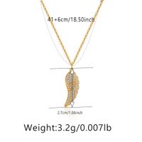 Elegant Herzform Kupfer Überzug Inlay Zirkon Halskette Mit Anhänger sku image 26
