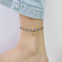 Beach Devil'S Eye 201 Stainless Steel Acrylic Women's Anklet main image 5