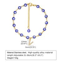 Beach Devil'S Eye 201 Stainless Steel Acrylic Women's Anklet sku image 22