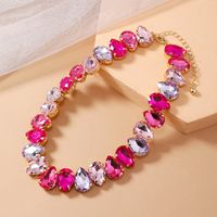 Simple Style Water Droplets Artificial Diamond Alloy Wholesale Necklace main image 1
