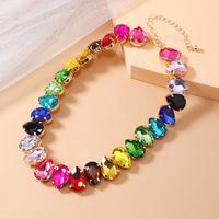 Simple Style Water Droplets Artificial Diamond Alloy Wholesale Necklace sku image 1