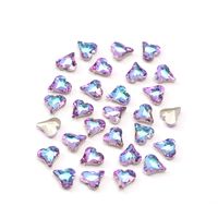 Simple Style Heart Shape Glass Nail Patches 1 Piece sku image 22