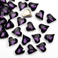 Simple Style Heart Shape Glass Nail Patches 1 Piece sku image 4