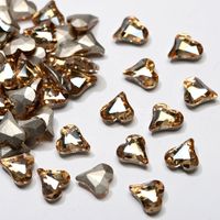 Simple Style Heart Shape Glass Nail Patches 1 Piece sku image 6