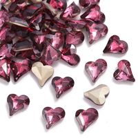 Simple Style Heart Shape Glass Nail Patches 1 Piece sku image 8