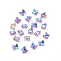 Simple Style Butterfly Glass Nail Patches 1 Piece sku image 7