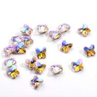 Simple Style Butterfly Glass Nail Patches 1 Piece sku image 39