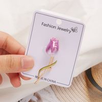 Simple Style Flower Alloy Enamel Women's Brooches main image 3