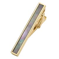 Premium Natural Pearl Shell Tie Clip Deep Sea Abalone Fritillary Shirt Suit Tie Clip Wedding Business Gift sku image 7