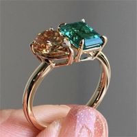 Simple Style Heart Shape Alloy Inlay Zircon Women's Rings sku image 3