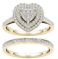 Simple Style Heart Shape Alloy Inlay Zircon Women's Rings main image 5