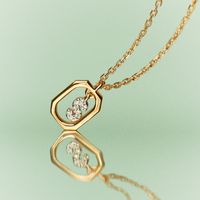 Casual Simple Style Letter Sterling Silver Plating Inlay Zircon Pendant Necklace main image 5