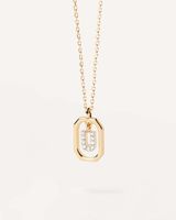 Casual Simple Style Letter Sterling Silver Plating Inlay Zircon Pendant Necklace sku image 12