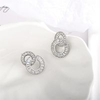 1 Pair Lady Geometric Plating Inlay Alloy Artificial Gemstones Drop Earrings main image 2