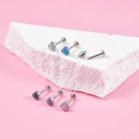 Casual Heart Shape Stainless Steel Plating Lip Stud main image 1