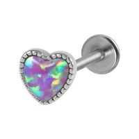 Casual Heart Shape Stainless Steel Plating Lip Stud main image 2