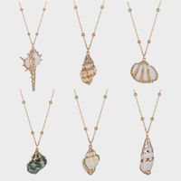 Vacation Shell Alloy Wholesale Pendant Necklace main image 5