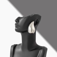 1 Pair Elegant Simple Style Water Droplets Stainless Steel Ear Studs main image 4