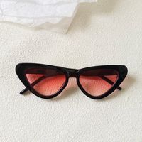 Retro Sweet Commute Solid Color Pc Resin Cat Eye Full Frame Women's Sunglasses sku image 2