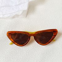 Retro Sweet Commute Solid Color Pc Resin Cat Eye Full Frame Women's Sunglasses sku image 5