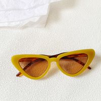Retro Sweet Commute Solid Color Pc Resin Cat Eye Full Frame Women's Sunglasses sku image 7