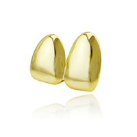 Enchufe De Diente De Hip Hop Brillante Chapado En Oro De 18k, Colmillos De Vampiros Dorados Para Dentaduras, Accesorios De Halloween Para Hombres Y Mujeres main image 3