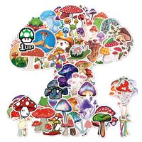 50 Sheets Of 100 Cartoon Mushroom Stickers Notebook Luggage Motorcycle Trolley Case Decorative Waterproof Stickers Batch main image 1