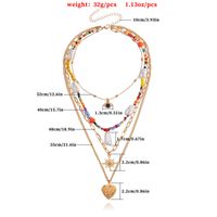 Vacation Sweet Star Heart Shape Alloy Wholesale Layered Necklaces main image 4
