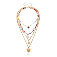 Vacation Sweet Star Heart Shape Alloy Wholesale Layered Necklaces sku image 1