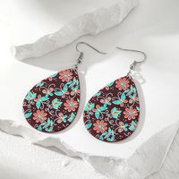 1 Pair Casual Vacation Water Droplets Flower Butterfly Resin Drop Earrings main image 3