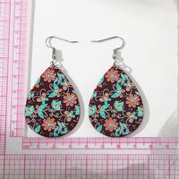 1 Pair Casual Vacation Water Droplets Flower Butterfly Resin Drop Earrings main image 5