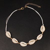 Vacation Solid Color Shell Wholesale Necklace sku image 1