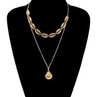 Streetwear Shell Alloy Wholesale Layered Necklaces sku image 1