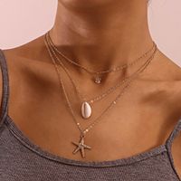 Vacation Starfish Shell Alloy Wholesale Layered Necklaces main image 6