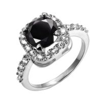 Elegant Glam Square Brass Inlay Artificial Gemstones Rings main image 4