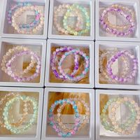 Wholesale Jewelry Lady Gradient Color Glass Beaded Bracelets main image 1