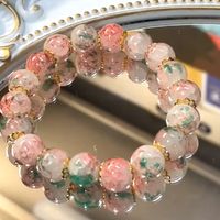 Großhandel Schmuck Dame Farbverlauf Glas Perlen Armbänder sku image 1