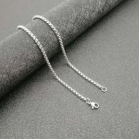 Hip-hop Cross Stainless Steel Inlay Artificial Diamond Unisex Charms Necklace sku image 1