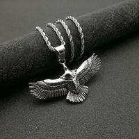 Hip-hop Eagle Titanium Steel Plating Unisex Pendant Necklace sku image 3