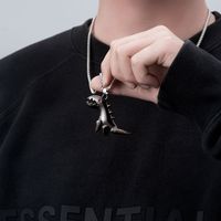 Punk Streetwear Animal Alloy Titanium Steel Wholesale Pendant Necklace main image 2