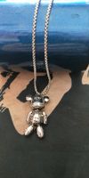 Streetwear Animal Bear Alloy Titanium Steel Wholesale Pendant Necklace sku image 3