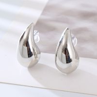 1 Pair Vacation Solid Color Plating Stainless Steel Gold Plated Silver Plated Ear Studs main image 4