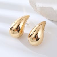 1 Pair Vacation Solid Color Plating Stainless Steel Gold Plated Silver Plated Ear Studs main image 7