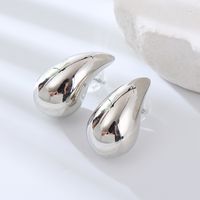 1 Pair Vacation Solid Color Plating Stainless Steel Gold Plated Silver Plated Ear Studs main image 5