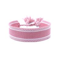Wholesale Jewelry Bohemian Color Block Polyester Tassel Bracelets sku image 6