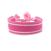Wholesale Jewelry Bohemian Color Block Polyester Tassel Bracelets sku image 13