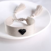 Wholesale Jewelry Bohemian Color Block Polyester Tassel Bracelets sku image 31