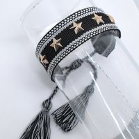 Wholesale Jewelry Bohemian Color Block Polyester Tassel Bracelets sku image 32